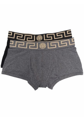 Versace two piece set logo boxers - Black