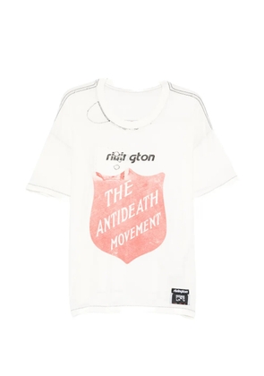 RIVINGTON ROI REBIS graphic-print distressed T-shirt - White