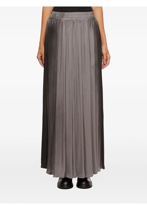 SANCTA MUERTE long satin skirt - Grey