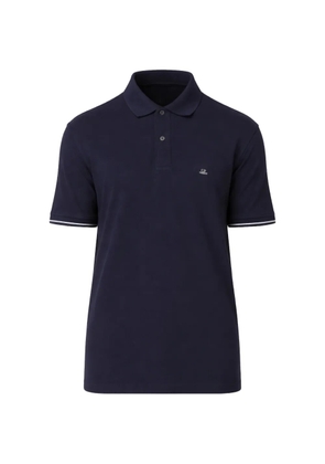C.P. Company logo-patch polo shirt - Blue