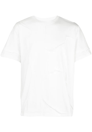 Mostly Heard Rarely Seen Cut Me Up drop shoulder T-Shirt - White