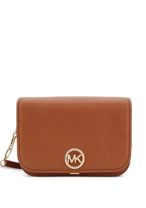 Michael Michael Kors chain detail logo shoulder bag - Brown