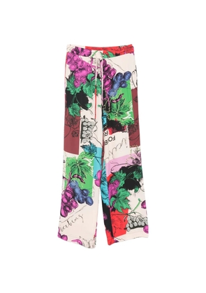 Iceberg grapes-print palazzo pants - Purple