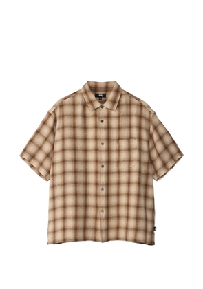 Stüssy plaid short sleeve shirt - Neutrals