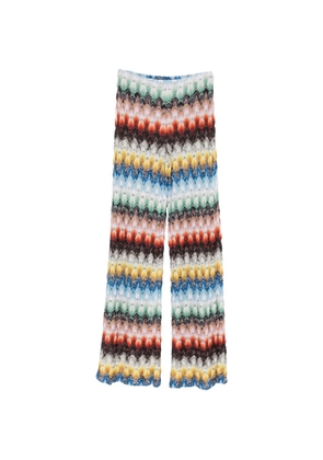 Missoni zigzag-knit palazzo pants - Orange
