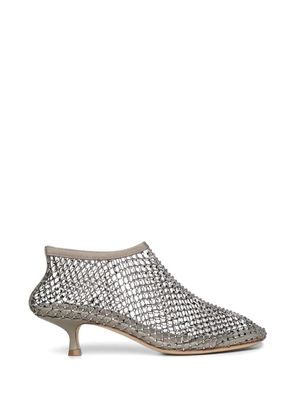Christopher Esber Minette crystal-embellished mesh pumps - Neutrals