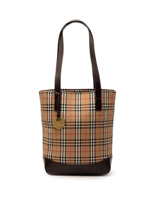 Burberry Pre-Owned 20th Century Haymarket Check Canvas tote bag - Neutrals