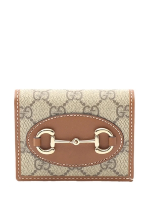 Gucci Pre-Owned 2016-2026 GG Supreme 1955 Wallet small wallets - Brown