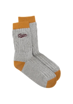 Golden Goose cable-knit distressed socks - Grey
