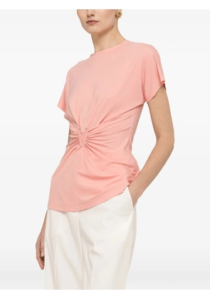 NISSA knot-detail T-shirt - Pink