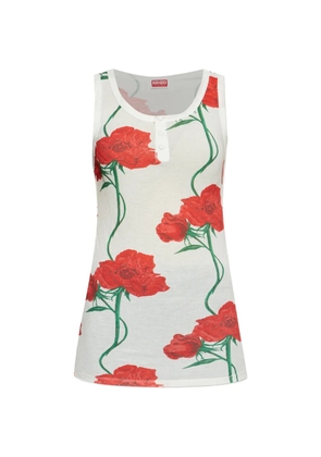 Kenzo Archive Roe floral-print tank top - White