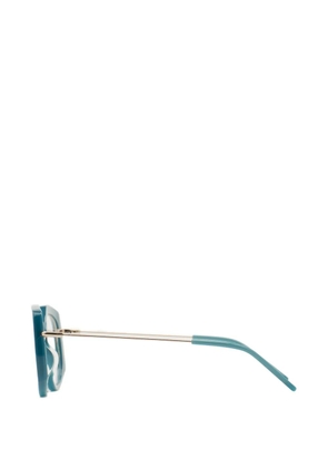 Kaleos Mortimer geometric-frame glasses - Blue