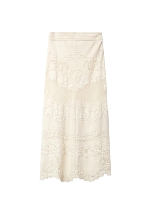 ISABEL MARANT Sanaya embroidered maxi skirt - Neutrals