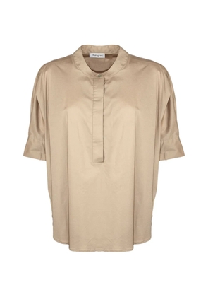 Kangra short sleeve blouse - Neutrals