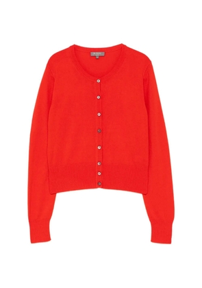 N.Peal Ivy cropped cashmere cardigan - Red