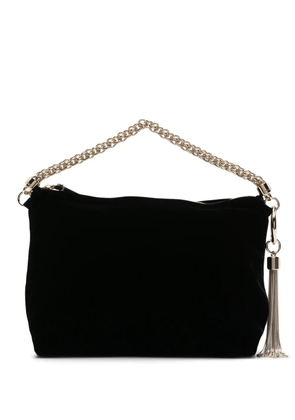 Jimmy Choo Callie velvet clutch bag - Black