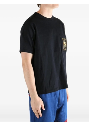 BODE Bullion Card Tee patch-detail pocket T-shirt - Black