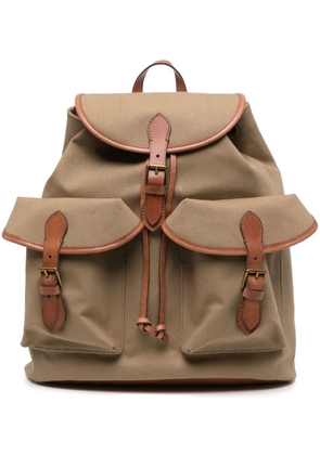 Polo Ralph Lauren large foldover top backpack - Yellow