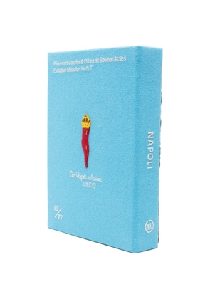 Olympia Le-Tan Napoli embroidered clutch bag - Blue