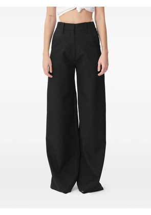 CONCEPTO Kelly veil-detail trousers - Black