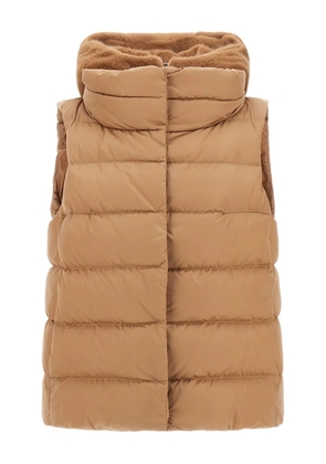 Herno quilted hooded gilet - Brown