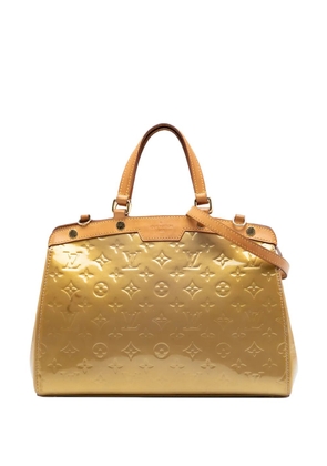 Louis Vuitton Pre-Owned 2012 Monogram Vernis Brea MM satchel - Gold