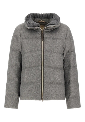 Herno quilted knit collar jacket - Grey