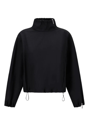 Herno drawstring high-neck jacket - Black