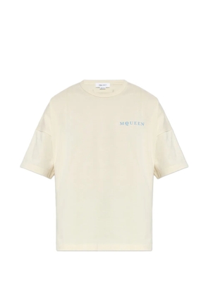 Alexander McQueen logo-print T-shirt - Neutrals