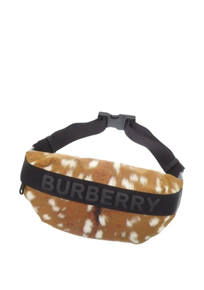 Burberry Pre-Owned 2018-2023 Logo Printed Nylon belt bag - Brown