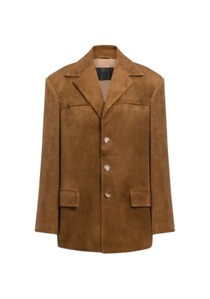 DONDUP button suede blazer - Brown