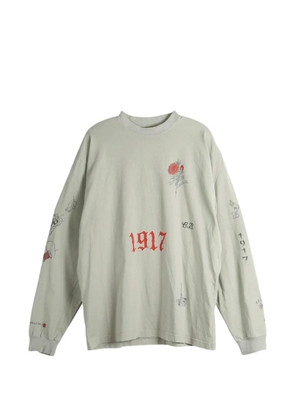 Balenciaga graphic-print long-sleeve T-shirt - Grey