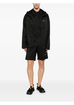 A-COLD-WALL* logo-print drawstring hooded jacket - Black