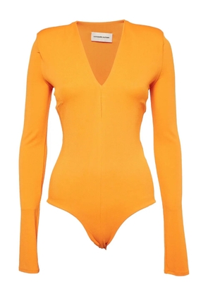 Alexandre Vauthier long-sleeves bodysuit - Orange
