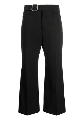 Jil Sander belted cropped trousers - Black