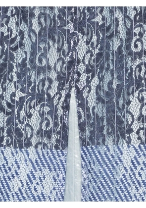 Barbara Bologna lace-panelled midi skirt - Blue