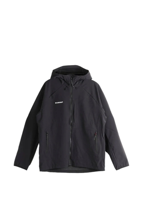 Mammut logo-print hooded jacket - Black