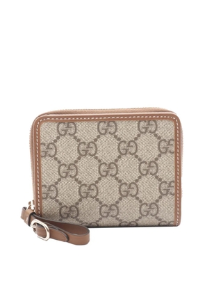 Gucci Pre-Owned 2016-2026 GG Supreme Wallet small wallets - Brown