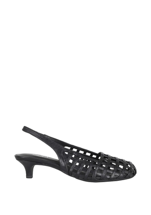 Ash Enji cage-construction slingback pumps - Black