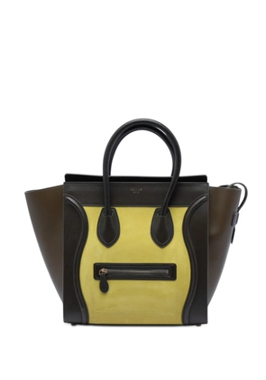 Celine Pre-Owned 2014 Mini Tricolor Nubuck and Smooth Calfskin Luggage tote bag - Multicolour