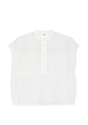 SOLOTRE half-buttoned blouse - White