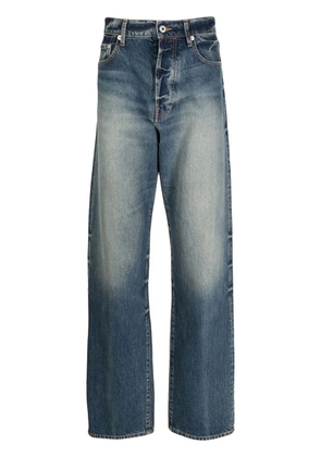 Kenzo stonewashed straight-leg jeans - Blue