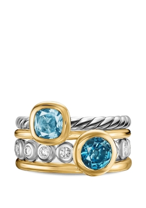 David Yurman DY Mercer® color stone multi row ring - Silver