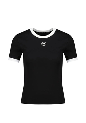 Marine Serre Moon-logo T-shirt - Black