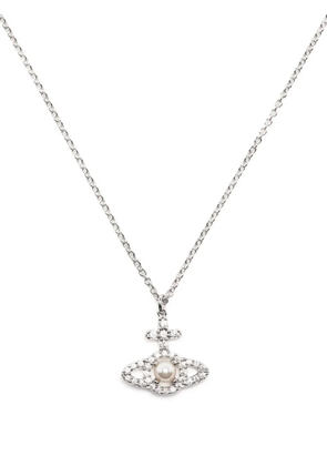 Vivienne Westwood Olympia embellished orb necklace - Silver
