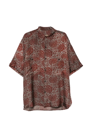 Uma Wang Teorya floral-print shirt - Red