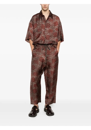 Uma Wang Teorya floral-print shirt - Red