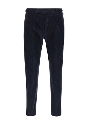 PT Torino pleat-front corduroy trousers - Blue