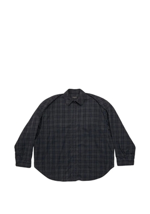 Balenciaga plaid-pattern shirt - Blue