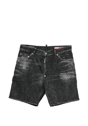 DSQUARED2 belt-loop distressed shorts - Black